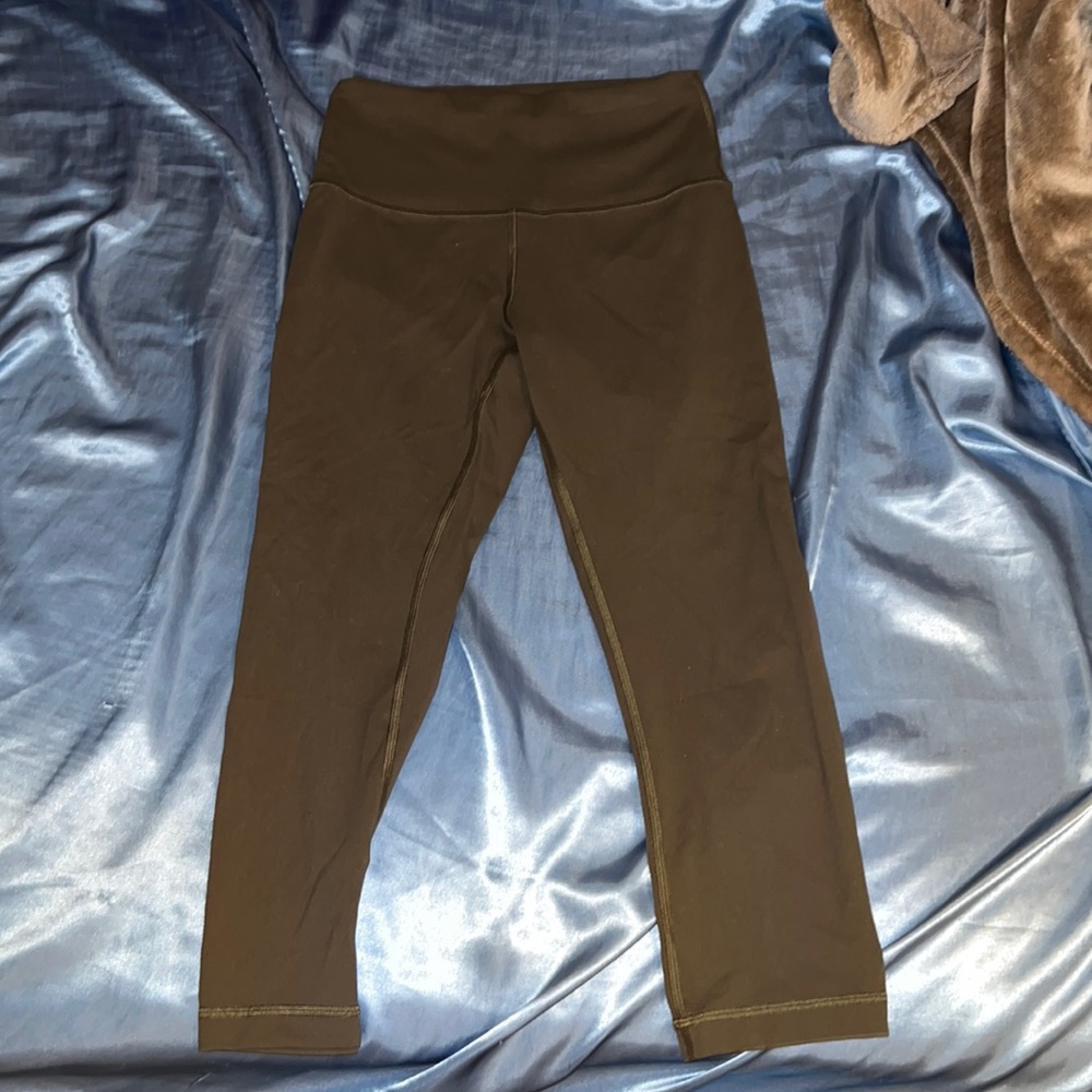 lululemon cropped green leggings